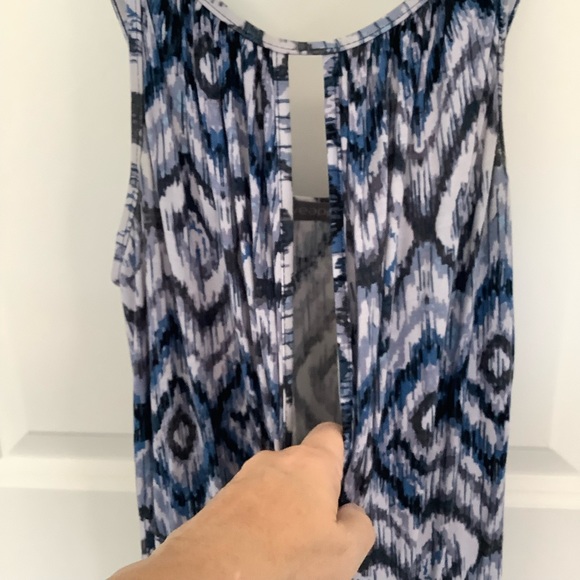 LOVEAPPELLA Spaghetti Strap Stretch Maxi Dress Women's Size S Wrap Front - Picture 3 of 7